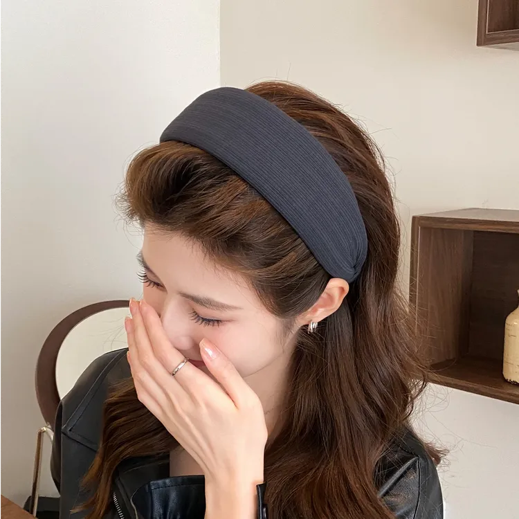 简约宽边发箍女2025新款高颅顶气质头箍早秋百搭洋气时尚发卡头饰