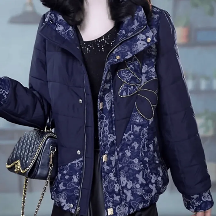 C193【棉衣】2025冬季新款时尚高端轻奢保暖加厚休闲减龄棉衣外套