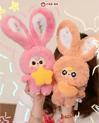 小怪 Baby three正版娃三岁莉莉兔小镇三代毛绒潮玩盲盒礼物