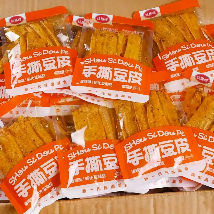 手撕豆皮香辣条湖南风味豆皮辣片条辣味宿舍解馋零食休闲小吃特产