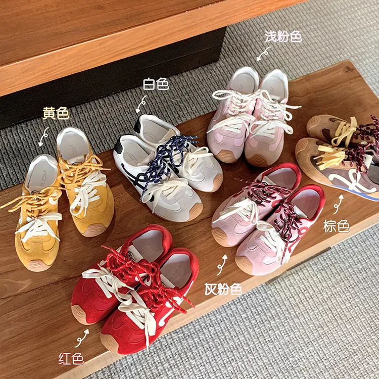 【吕大美人专属】苏茵茵内增高系带休运动鞋女歪头德训鞋E5109041