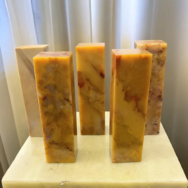 内蒙巴林素章练习石彩石冻石印章金石篆刻优质石料书画法收藏