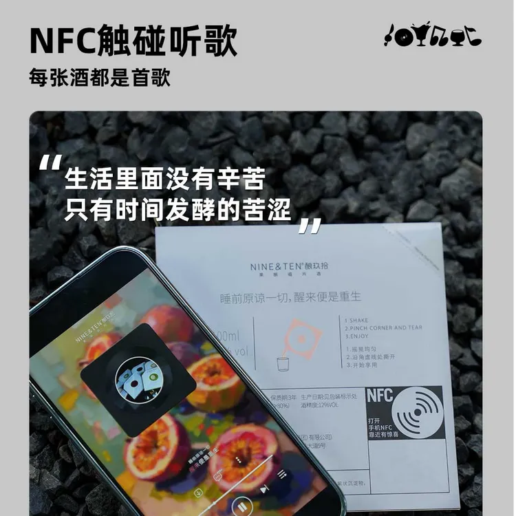 【原果精酿】微醺高颜值唱片酒  6种口味发酵果酒12度果汁不低于80%