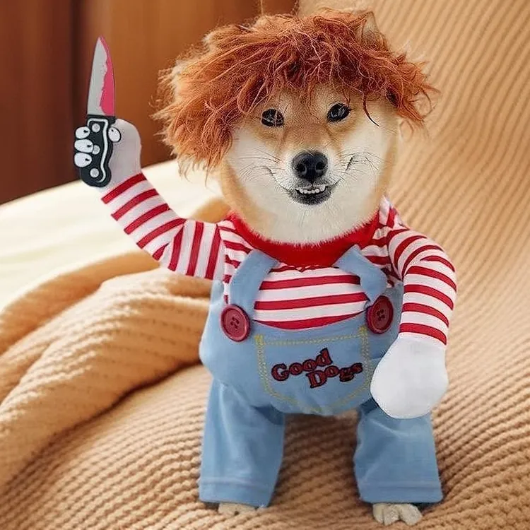 狗狗防尘四脚衣狗狗洋气衣服宠物狗狗衣服小狗衣服搞笑宠物背心