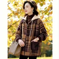 YLY#休闲洋气格子外套女冬季时尚2025新款百搭格纹短款上衣A117