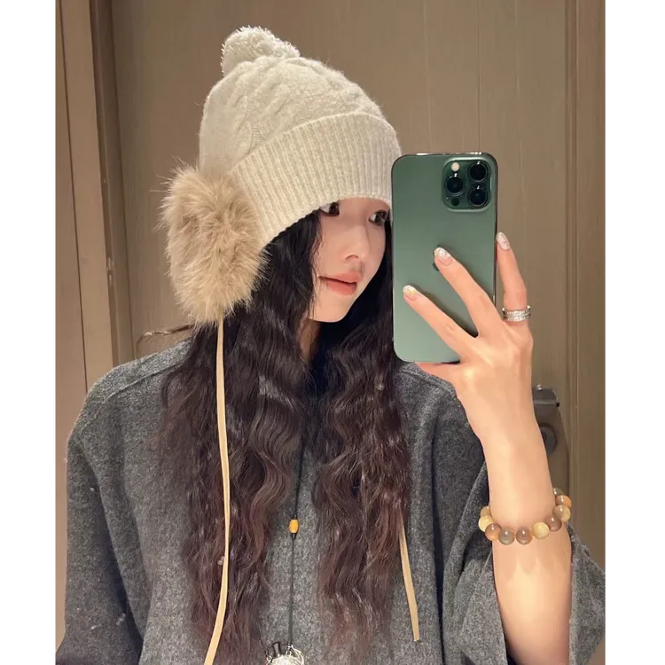 【帽子耳包一体】时尚韩版冷帽秋冬季秋冬防风针织帽毛线帽雷锋帽