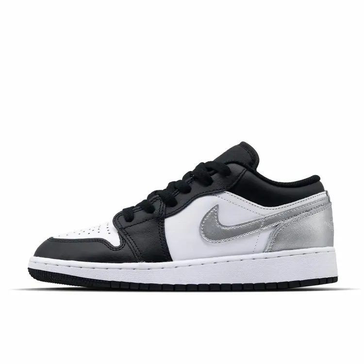 NIKE/耐克复古篮球鞋男款黑银(Team81-男款silvery）+553558-131