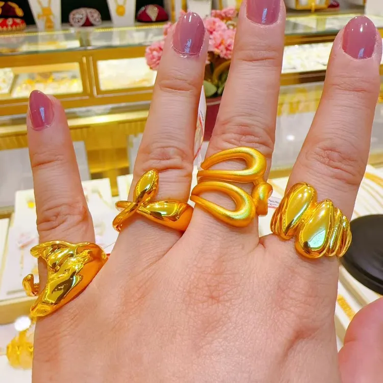 合金戒指 0.12g 可调节戒指 سېھران قاپلىما ئالتۇنلىرى