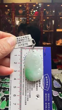 【闪购商品】翡翠颈饰18K金镶嵌H1976如意