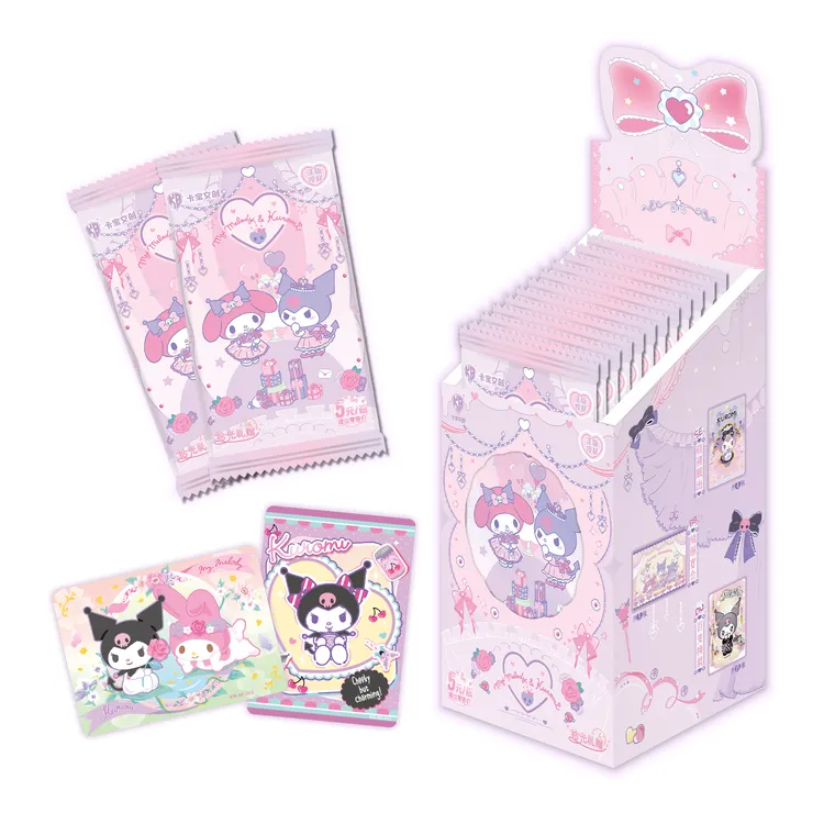 跳跳*[玩法合集]三丽鸥家族拾光礼赠库洛米美乐蒂拍立得卡牌