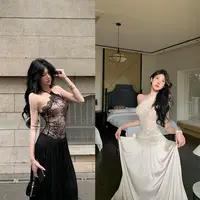 牛牛【爱神降临】春夏温柔温婉优雅贵气显瘦蕾丝连衣裙长裙N25Q2384