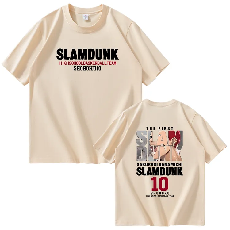 重磅纯棉圆领T恤短袖10号运动动漫印花舒适时尚休闲户外情侣半袖