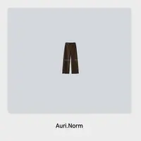 Auri.Norm【咖色瘦瘦裤】简约显瘦咖色直筒裤小众设计师特别款