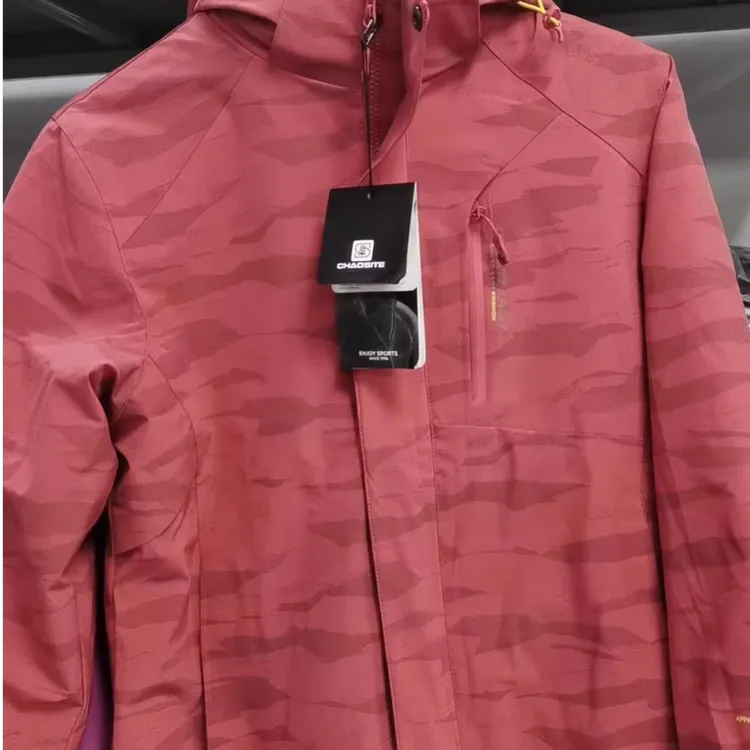 户外冲锋衣女秋冬三合一可拆卸防风加绒厚外套滑雪服