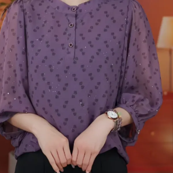 X2760【出口原单】优雅时尚气质显瘦衬衫-香菜