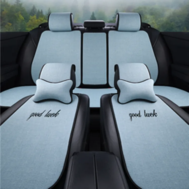 汽车坐垫四季通用2025新款新款网红车座垫免绑全覆盖刺绣秋冬季