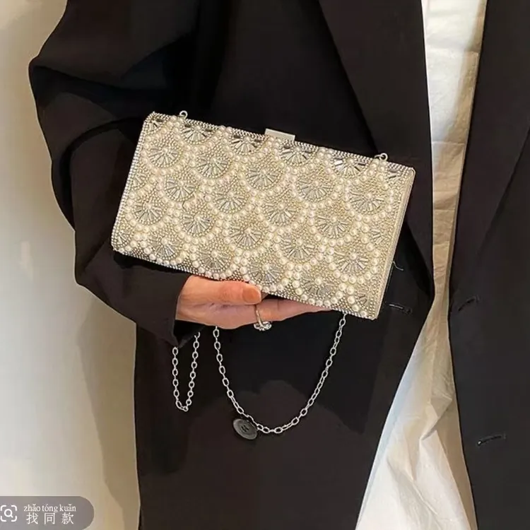 【新疆包邮】女手拿包晚宴包宴会包链条斜挎包手机包2