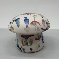 蘑菇凳子创意客厅手工卡通圆形中式