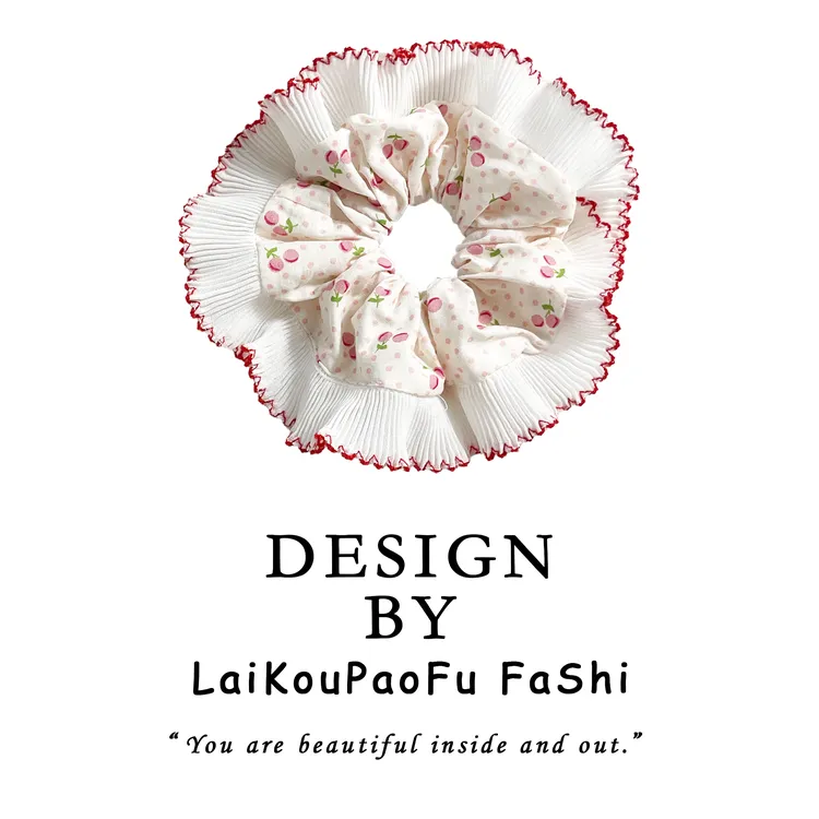 【樱桃少女】甜美可爱头巾小清新蝴蝶结弹簧夹大肠发圈发夹发饰头饰