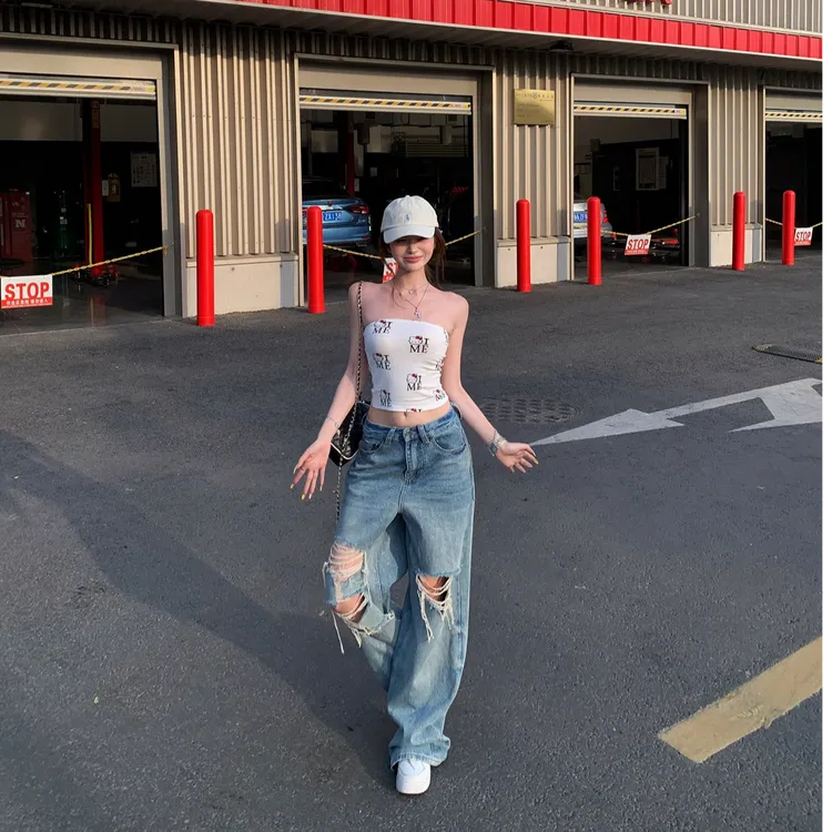 2025夏季新款时尚打底外穿抹胸上衣气质显瘦洋气休闲百搭性感辣妹