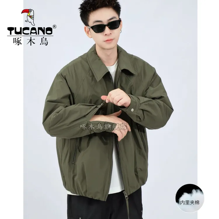 TUCANO/啄木鸟2025冬季新款男士立领轻量加棉加厚保暖透气棉服