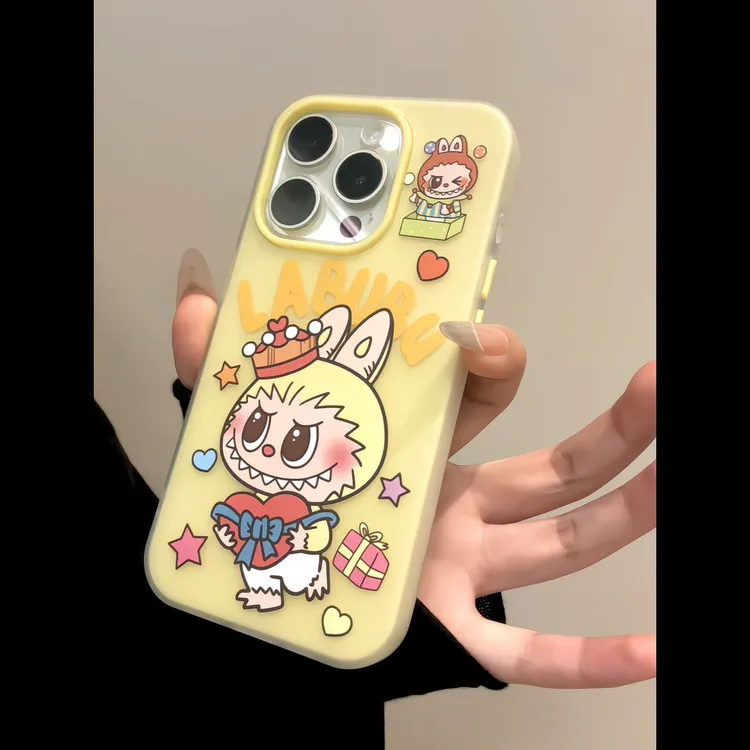 果冻壳卡通皇冠小萌物适用于iPhone16promax苹果15pro手机壳14p13