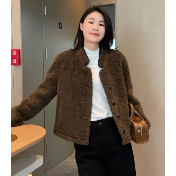 【雨后松林】Mayya Plus麦芽外套女款爆款2025新款皮毛外套32537353