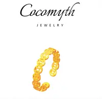  COCOMYTH镀K金轻奢时尚钱币戒指戒指J128