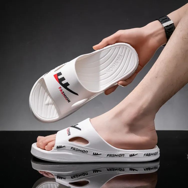 FASHION夏季新款平跟耐磨一字拖厚底男款耐磨凉拖鞋时尚潮流