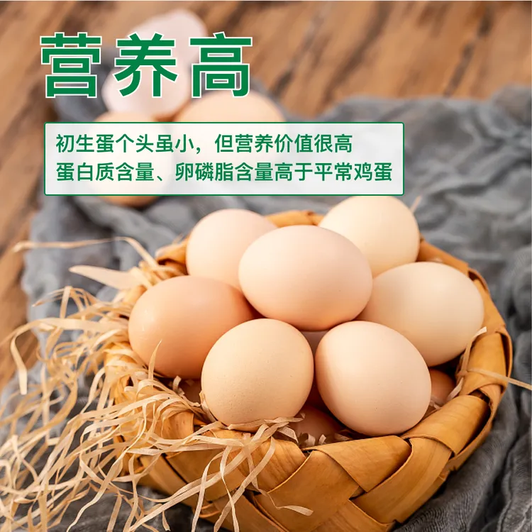 【母鸡第一个蛋叫初生蛋30-39克/枚】深山散养土鸡蛋个头小建议勿拍