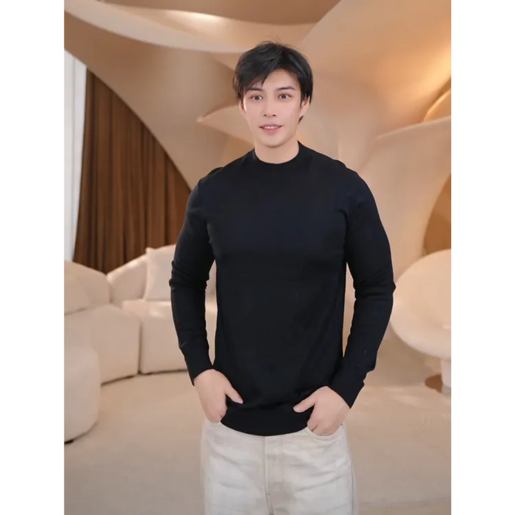 COCO BECCI【男士羊毛衫】100%绵羊毛可机洗百搭针织衫CFLJC331145