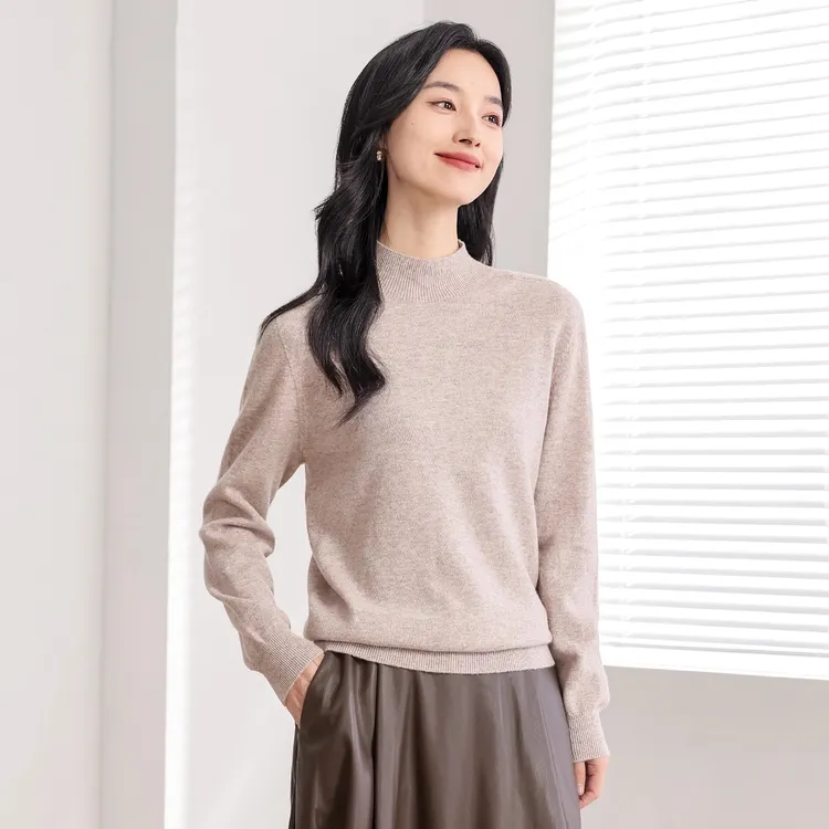 【一线成衣半高领】澳美利奴羊毛衫女秋冬羊毛衫羊毛打底衫