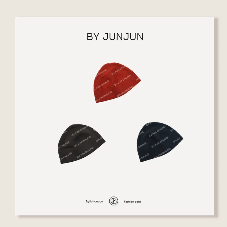 ByJunjun早秋灵感搭配珺珺高级定制针织冷帽秋冬帽子C25M1421