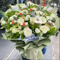教师节男士烟花束荷花花束鲜花成品送老公生日惊喜全国同城配送