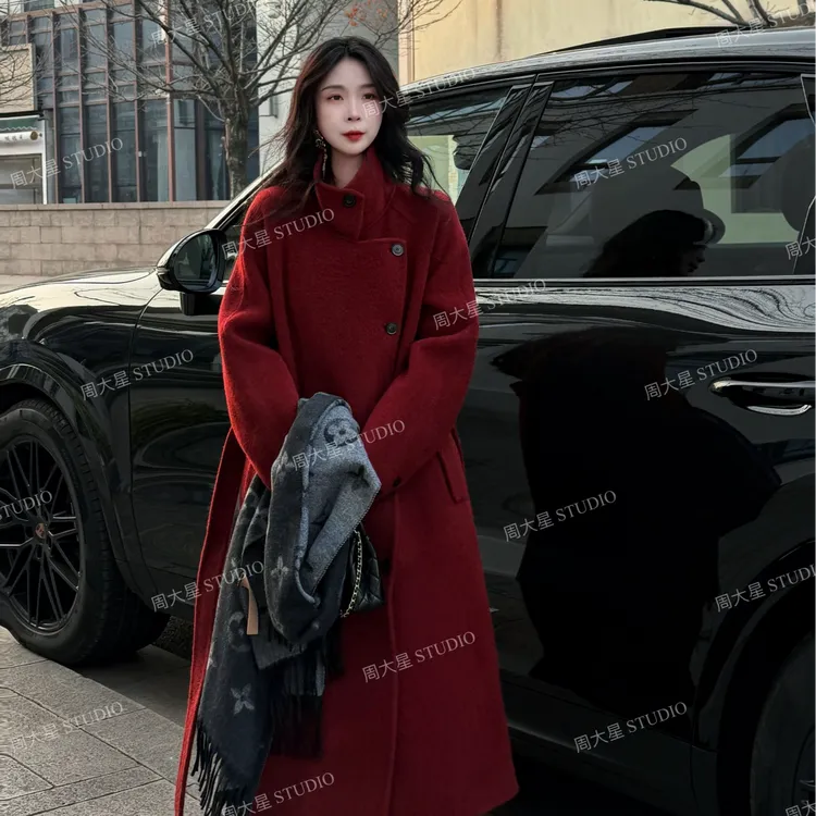 「巴黎暮色」殿堂级苏力羊驼古力娜扎同款大衣F890