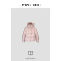 OYBN欧阳贝妮【北海道】微胖大码加厚泡芙软糯连帽羽绒服1400