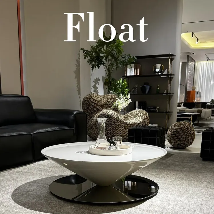 法式新款玻璃钢茶几悬浮飞碟茶几客厅家用小户型创意设计师款极简
