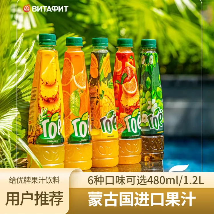 蒙古国果汁饮料 原装进口 给优牌 1.2升果饮果汁饮料4种口味