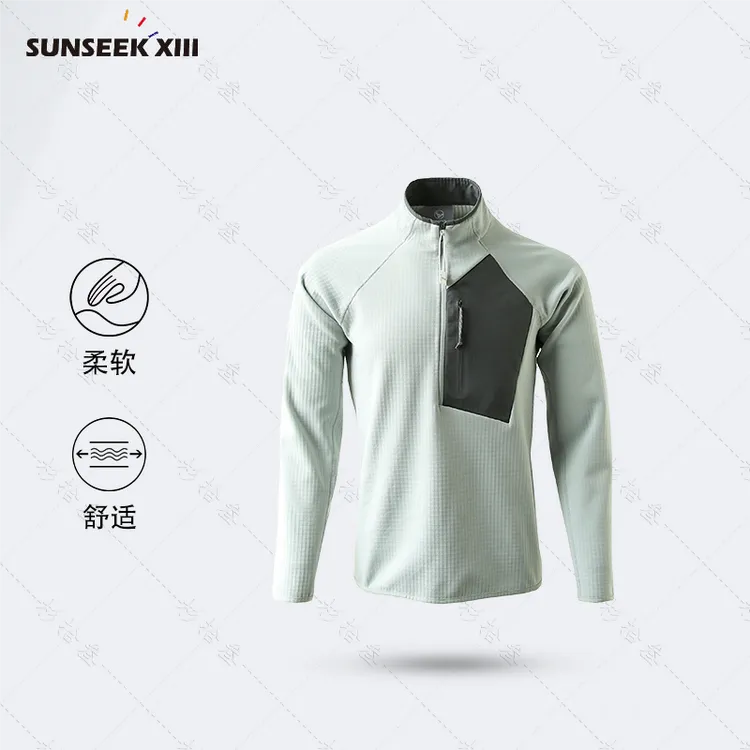 六边行战士】秋冬户外暖绒百搭机能风卫衣立领休闲保暖上衣2550