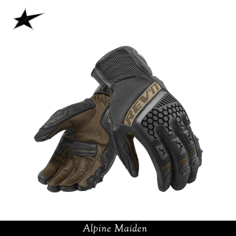 A星Alpine Maiden沙漠摩托骑行越野透气骑士皮手套触屏户外防摔