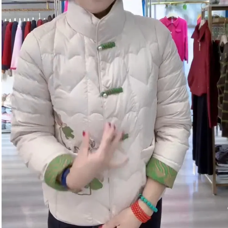 2025秋冬爆款时尚百搭气质棉服立领欧洲站夹克保暖加厚高级外套
