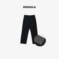 MDSL·新时尚洋气高腰微弹力简约百搭后口袋马标法棍牛仔裤#01776