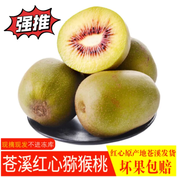 广元苍溪红阳红心猕猴桃奇异果新鲜包邮510大果特大果礼盒非浦江