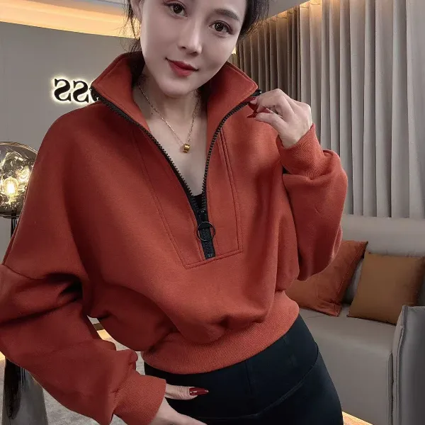 【耿老板2013#Z】港风百搭显瘦时尚设计高级感女春款卫衣小个子穿搭