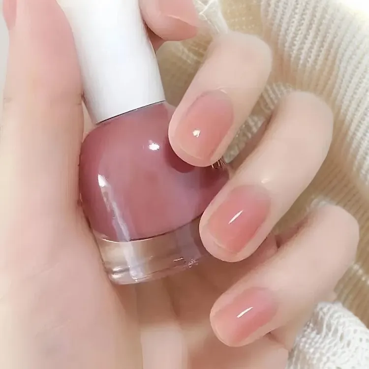 免烤快干不掉色指甲油2025年夏季新款显白流行裸粉色安全无毒高档
