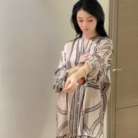 〈小马图腾〉气质高级慵懒老钱风长袖长裤居家服睡衣女