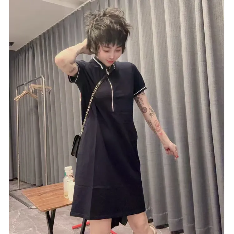 潮流款欧姐家藏蓝色爆款裙