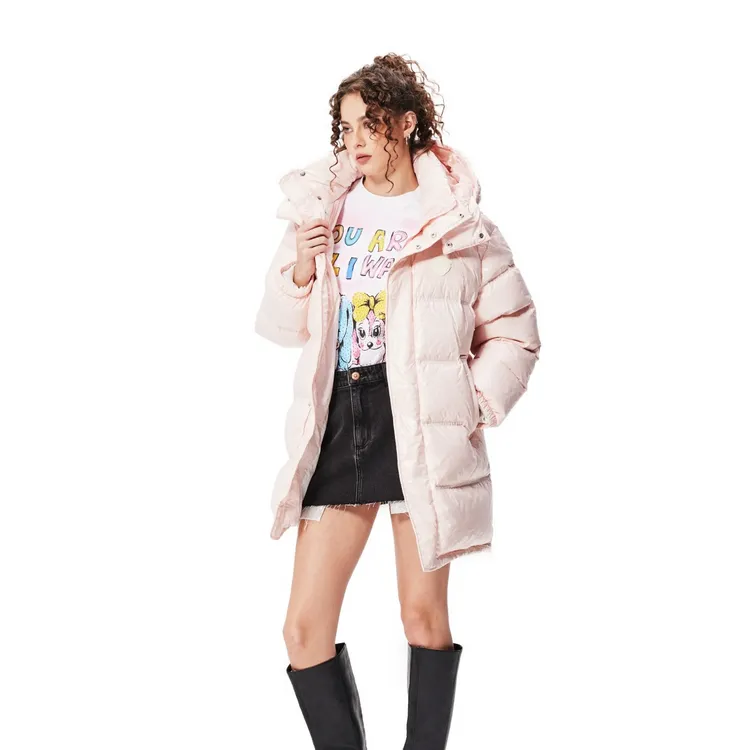 Ed Hardy/埃德哈迪新款男女同穿中长时尚休闲保暖羽绒服E1QDW494