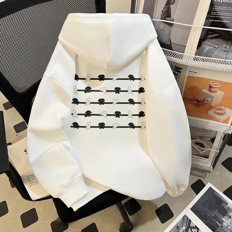 美式高街欧美街头卫衣hiphop嘻哈春秋季男女款重磅纯棉宽松连帽衫