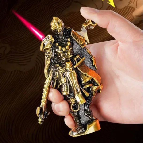 网红创意黑神话悟空手办齐天大圣防风打火机充气摆件送男友礼物潮